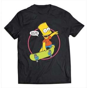 Bart Simpson Eat My Shorts T-Shirt Funny Cartoon Character Quote Graphic Tee 05